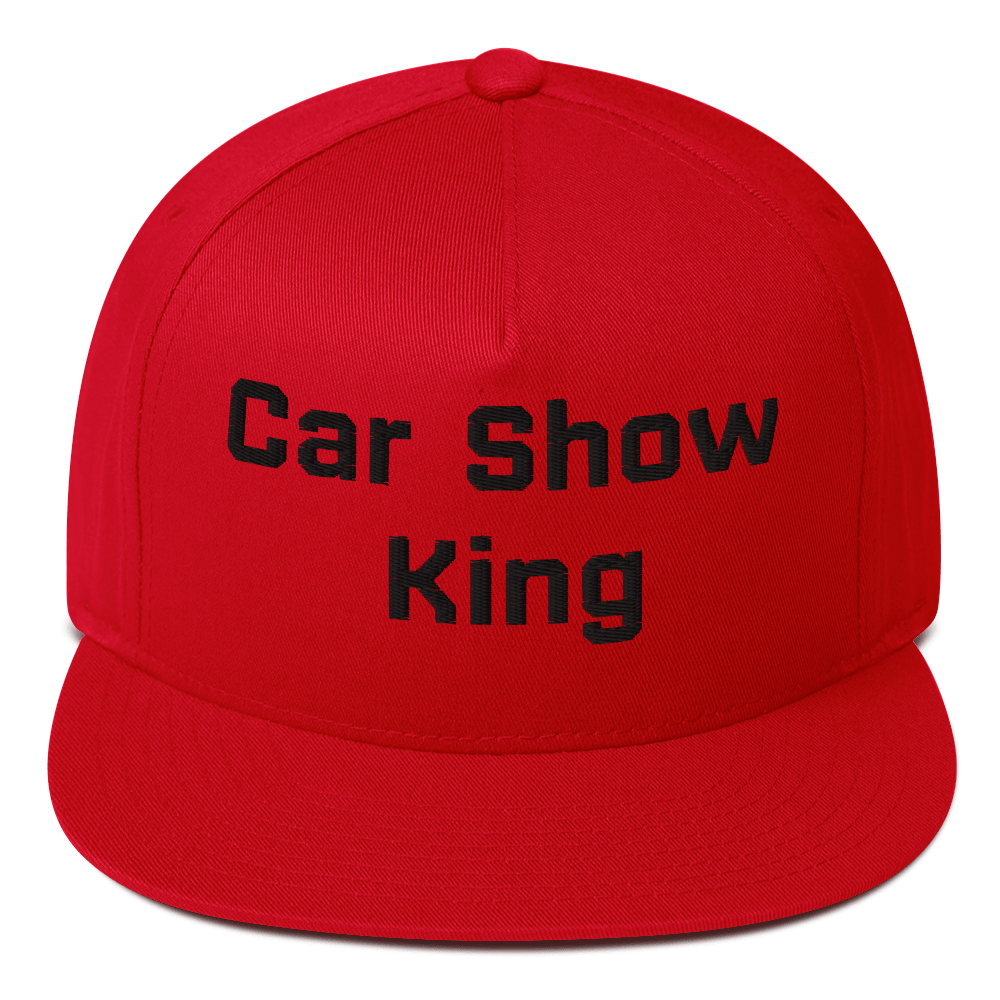 Car Show King Flat Bill Cap