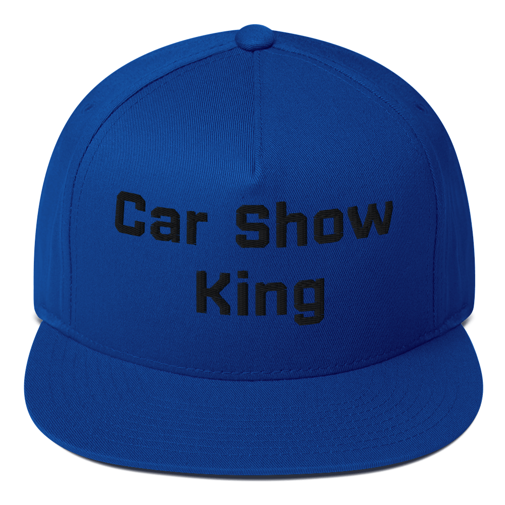 Car Show King Flat Bill Cap