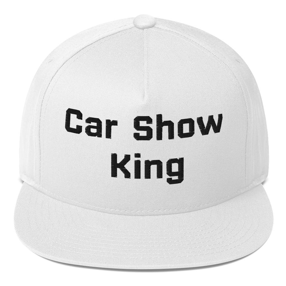 Car Show King Flat Bill Cap